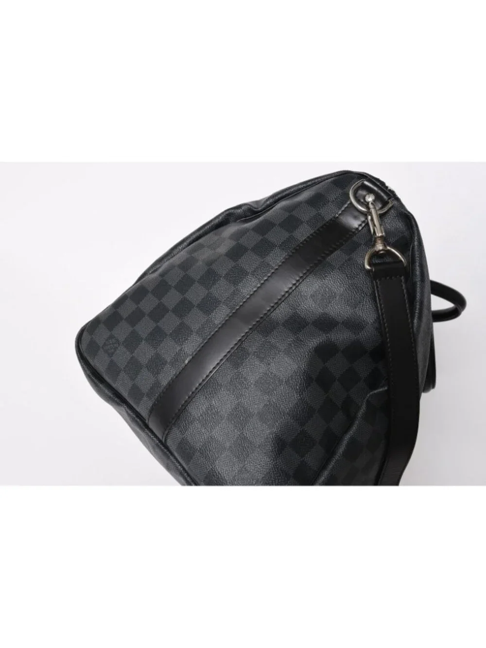 Louis Vuitton Keepall Bandouliere 55 Boston Bag Damier Graphite Black